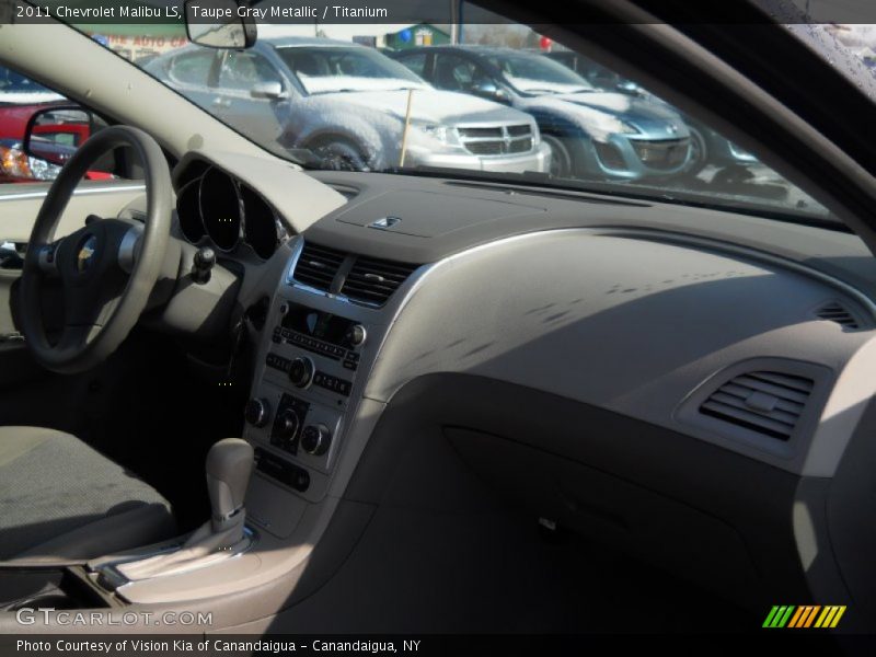 Taupe Gray Metallic / Titanium 2011 Chevrolet Malibu LS