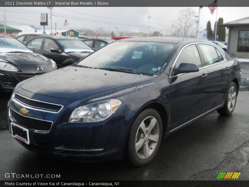 Imperial Blue Metallic / Ebony 2011 Chevrolet Malibu LT