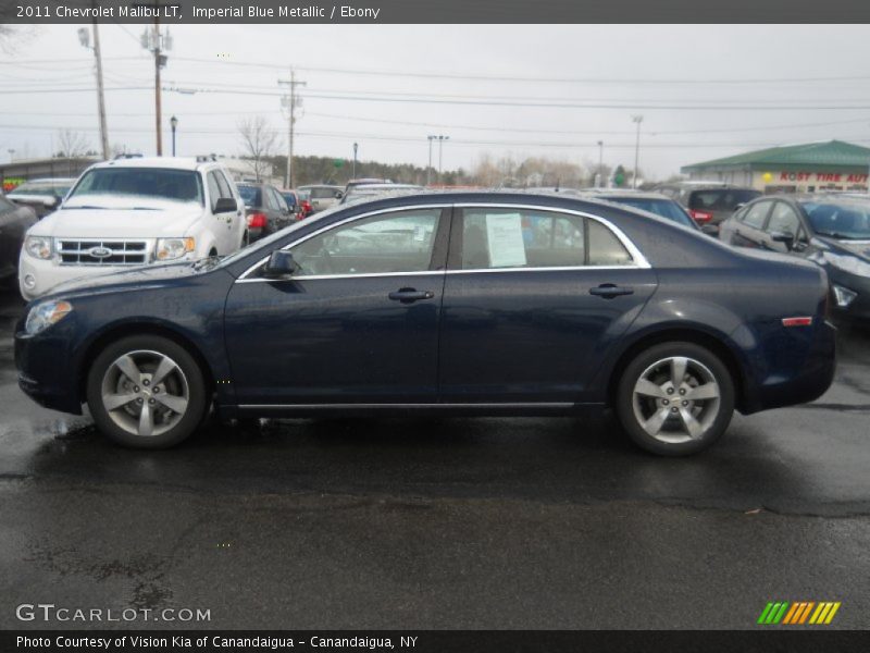 Imperial Blue Metallic / Ebony 2011 Chevrolet Malibu LT