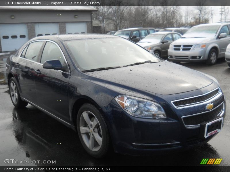 Imperial Blue Metallic / Ebony 2011 Chevrolet Malibu LT