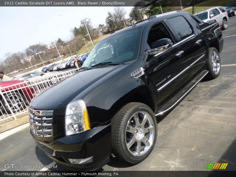 Black Raven / Ebony/Ebony 2012 Cadillac Escalade EXT Luxury AWD