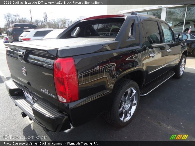 Black Raven / Ebony/Ebony 2012 Cadillac Escalade EXT Luxury AWD