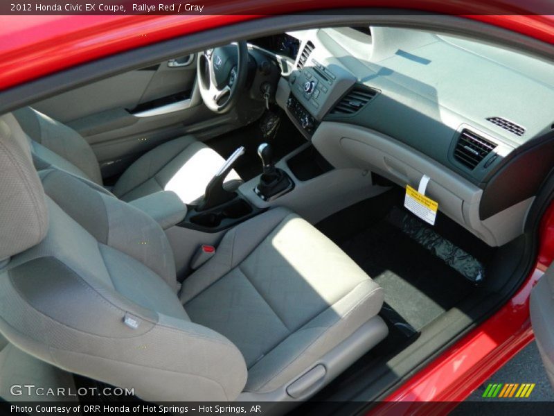 Rallye Red / Gray 2012 Honda Civic EX Coupe