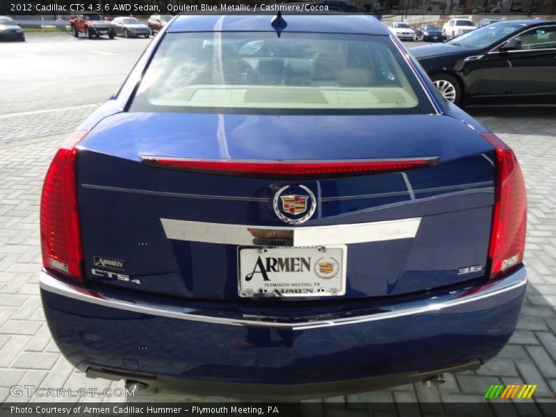 Opulent Blue Metallic / Cashmere/Cocoa 2012 Cadillac CTS 4 3.6 AWD Sedan