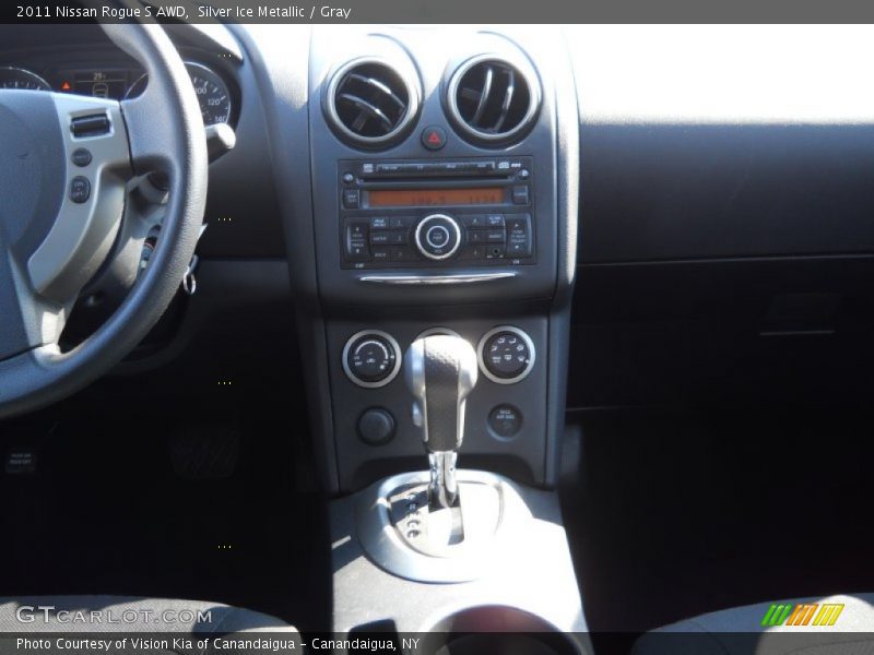 Silver Ice Metallic / Gray 2011 Nissan Rogue S AWD