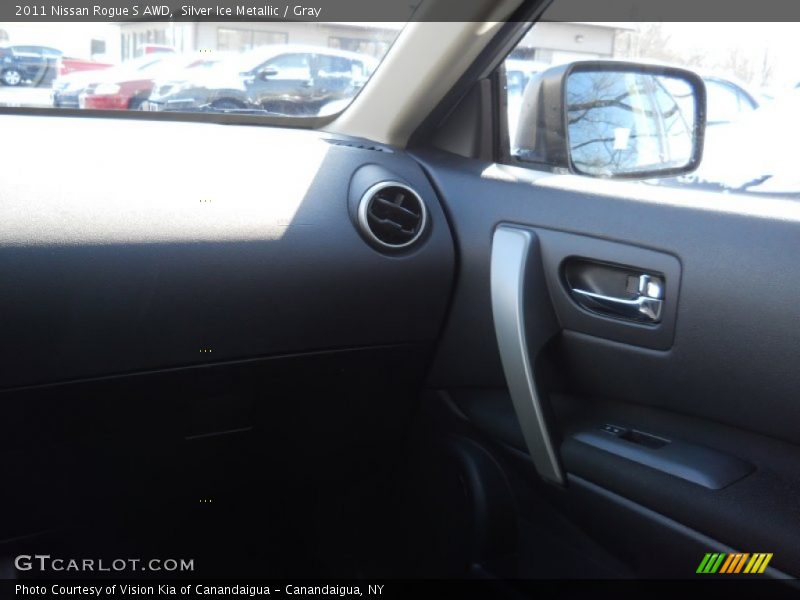 Silver Ice Metallic / Gray 2011 Nissan Rogue S AWD