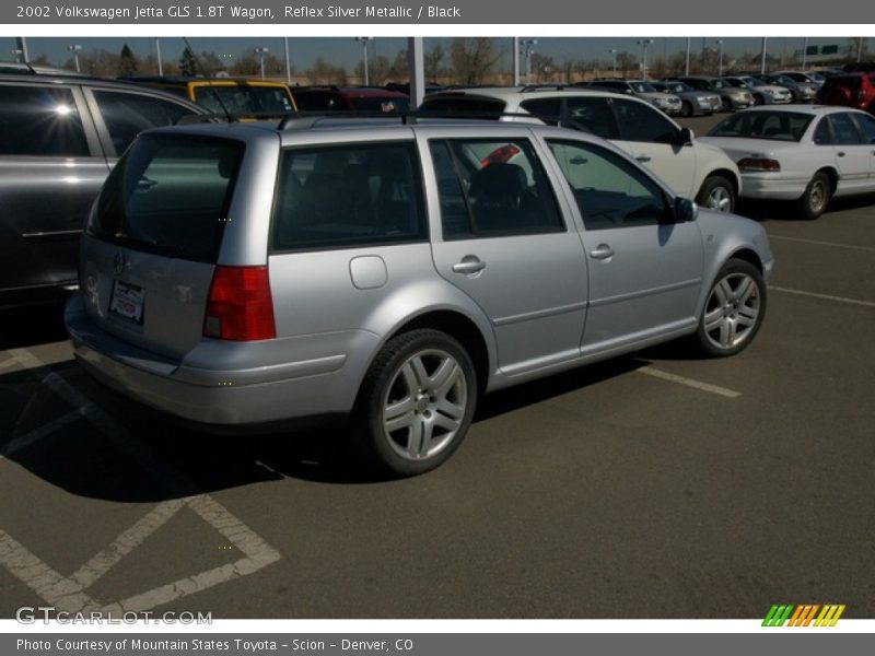 Reflex Silver Metallic / Black 2002 Volkswagen Jetta GLS 1.8T Wagon