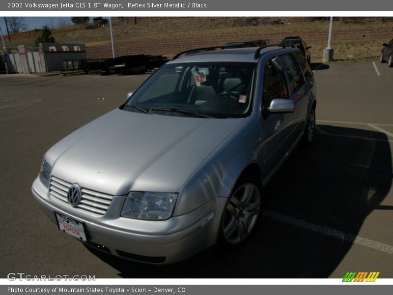 Reflex Silver Metallic / Black 2002 Volkswagen Jetta GLS 1.8T Wagon