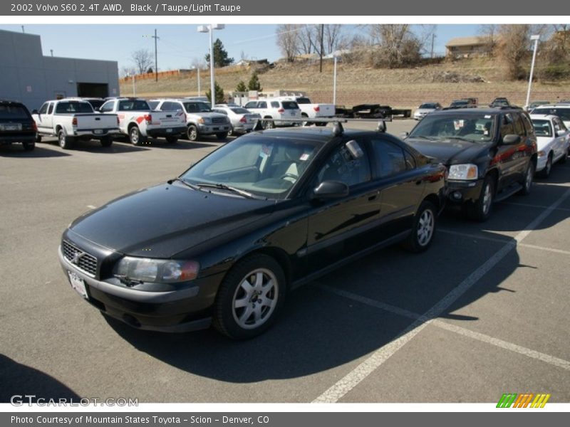 Black / Taupe/Light Taupe 2002 Volvo S60 2.4T AWD