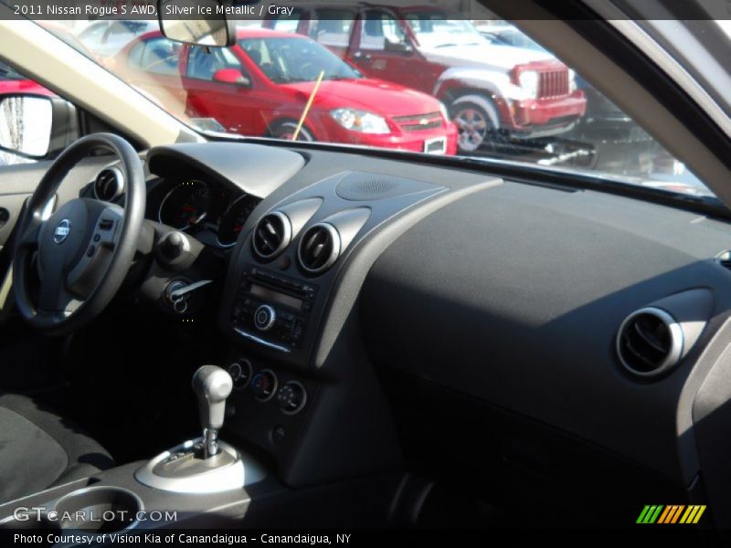 Silver Ice Metallic / Gray 2011 Nissan Rogue S AWD