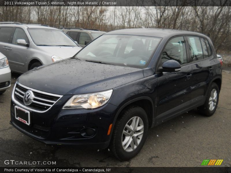 Night Blue Metallic / Charcoal 2011 Volkswagen Tiguan S 4Motion