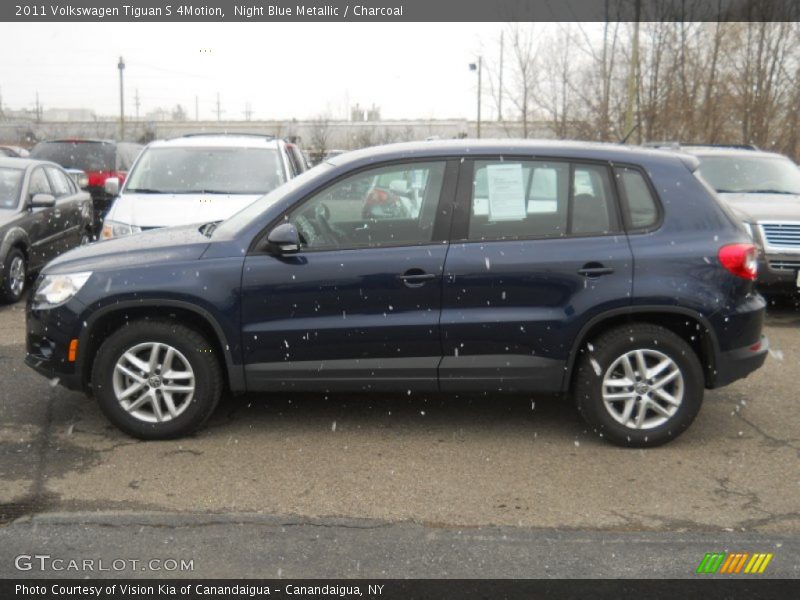 Night Blue Metallic / Charcoal 2011 Volkswagen Tiguan S 4Motion