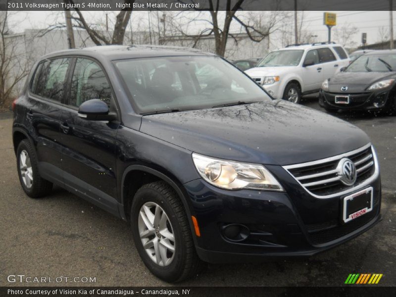 Night Blue Metallic / Charcoal 2011 Volkswagen Tiguan S 4Motion