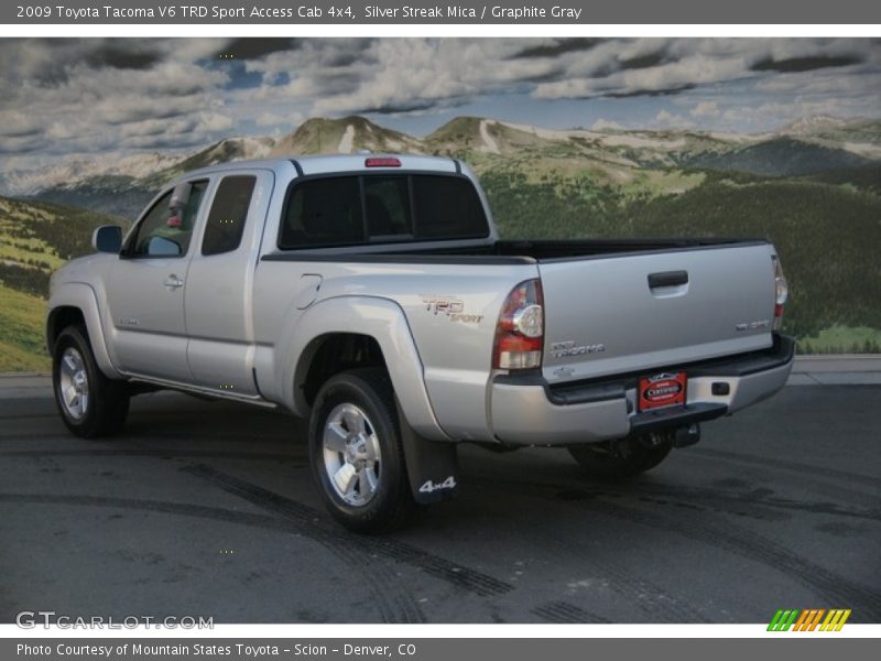 Silver Streak Mica / Graphite Gray 2009 Toyota Tacoma V6 TRD Sport Access Cab 4x4
