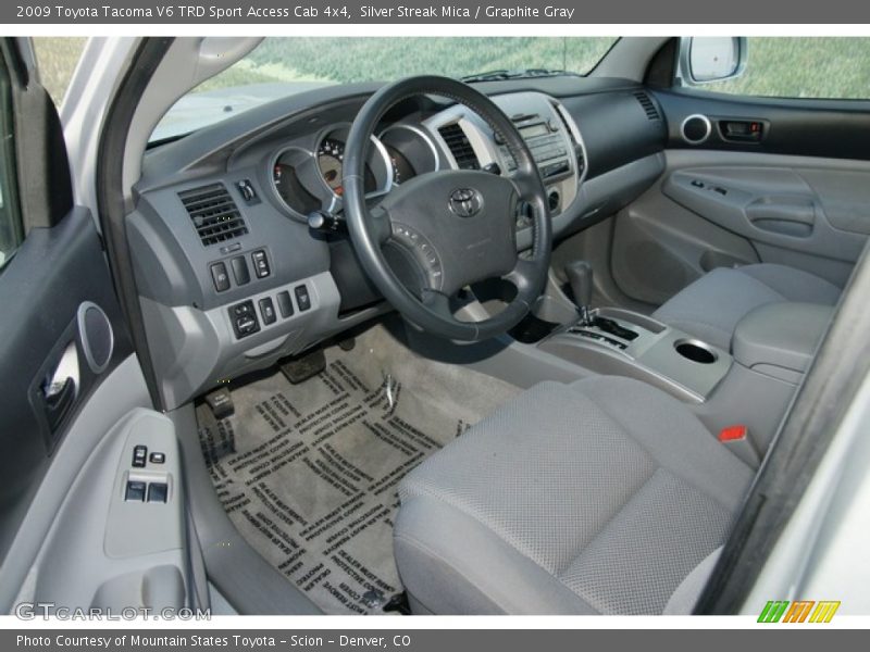 Silver Streak Mica / Graphite Gray 2009 Toyota Tacoma V6 TRD Sport Access Cab 4x4