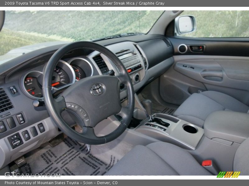 Silver Streak Mica / Graphite Gray 2009 Toyota Tacoma V6 TRD Sport Access Cab 4x4