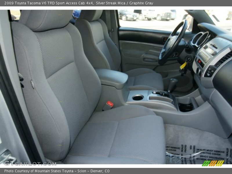 Silver Streak Mica / Graphite Gray 2009 Toyota Tacoma V6 TRD Sport Access Cab 4x4