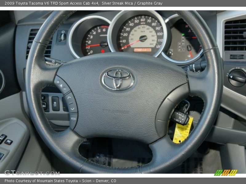 Silver Streak Mica / Graphite Gray 2009 Toyota Tacoma V6 TRD Sport Access Cab 4x4