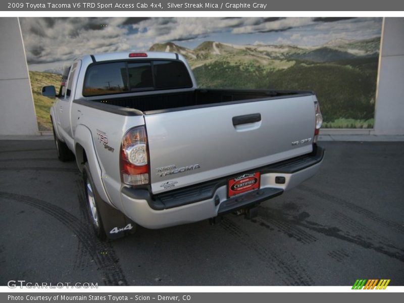 Silver Streak Mica / Graphite Gray 2009 Toyota Tacoma V6 TRD Sport Access Cab 4x4