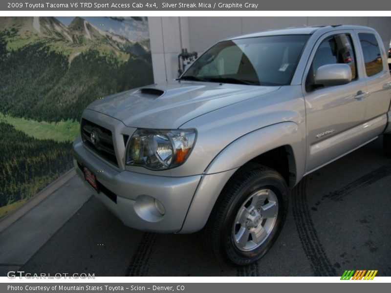 Silver Streak Mica / Graphite Gray 2009 Toyota Tacoma V6 TRD Sport Access Cab 4x4