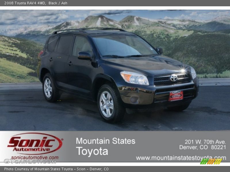 Black / Ash 2008 Toyota RAV4 4WD