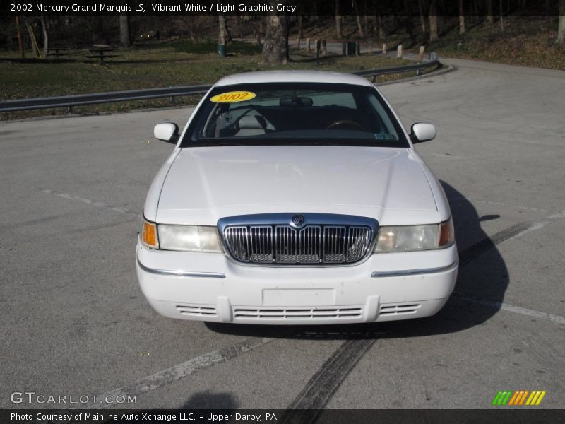 Vibrant White / Light Graphite Grey 2002 Mercury Grand Marquis LS