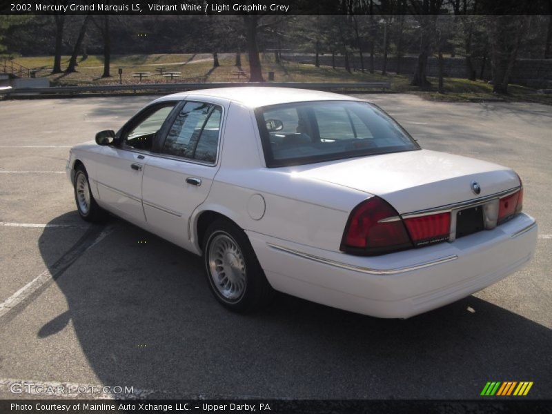 Vibrant White / Light Graphite Grey 2002 Mercury Grand Marquis LS