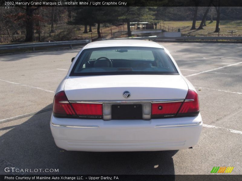 Vibrant White / Light Graphite Grey 2002 Mercury Grand Marquis LS