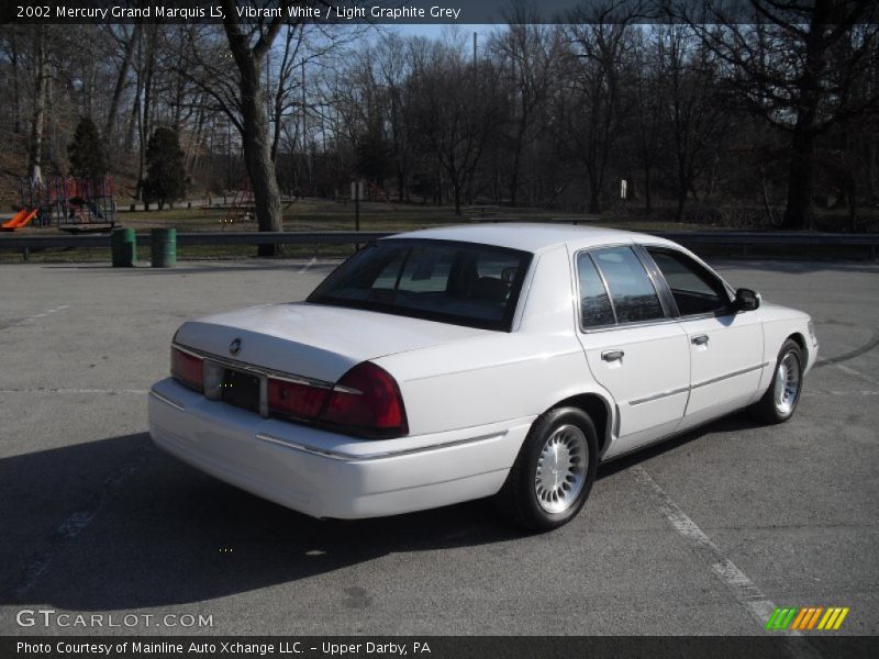 Vibrant White / Light Graphite Grey 2002 Mercury Grand Marquis LS