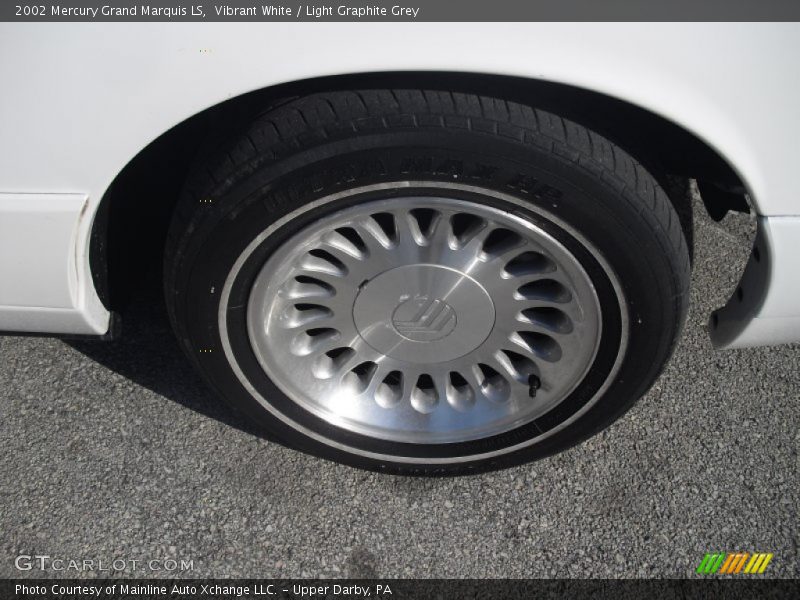 Vibrant White / Light Graphite Grey 2002 Mercury Grand Marquis LS