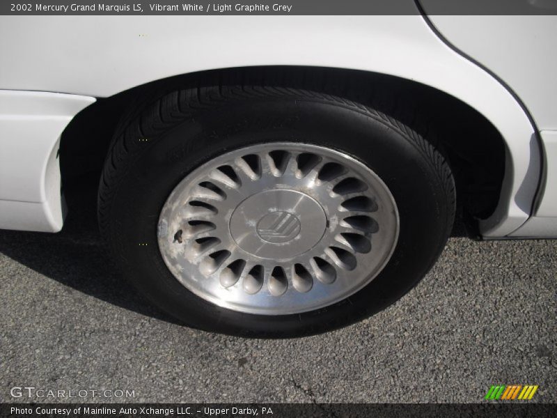 Vibrant White / Light Graphite Grey 2002 Mercury Grand Marquis LS