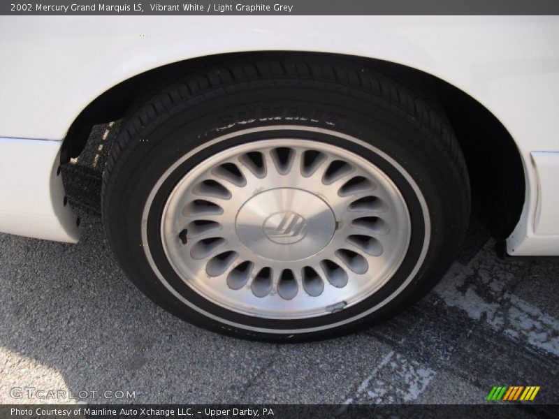 Vibrant White / Light Graphite Grey 2002 Mercury Grand Marquis LS
