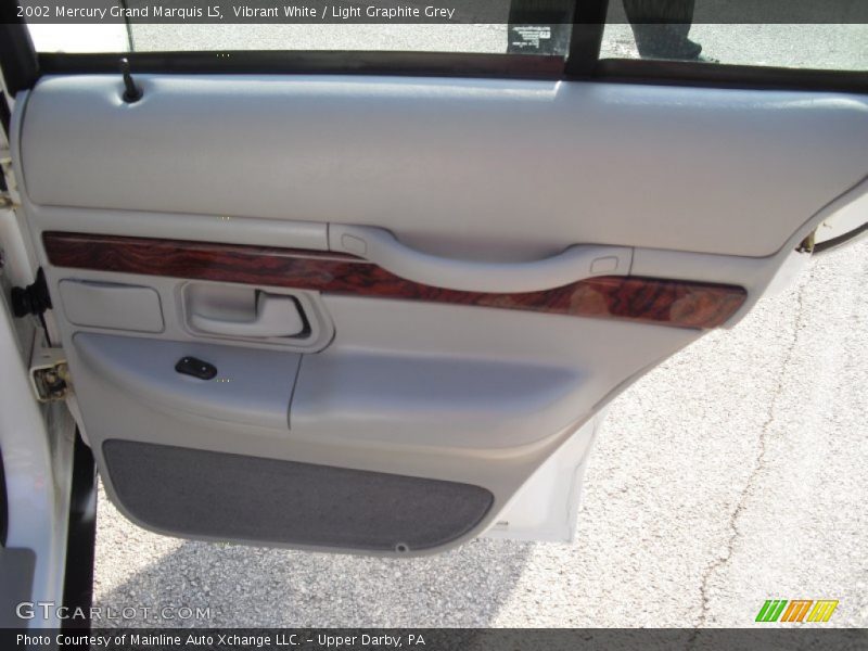 Vibrant White / Light Graphite Grey 2002 Mercury Grand Marquis LS