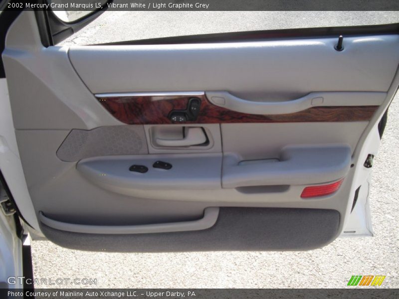 Vibrant White / Light Graphite Grey 2002 Mercury Grand Marquis LS