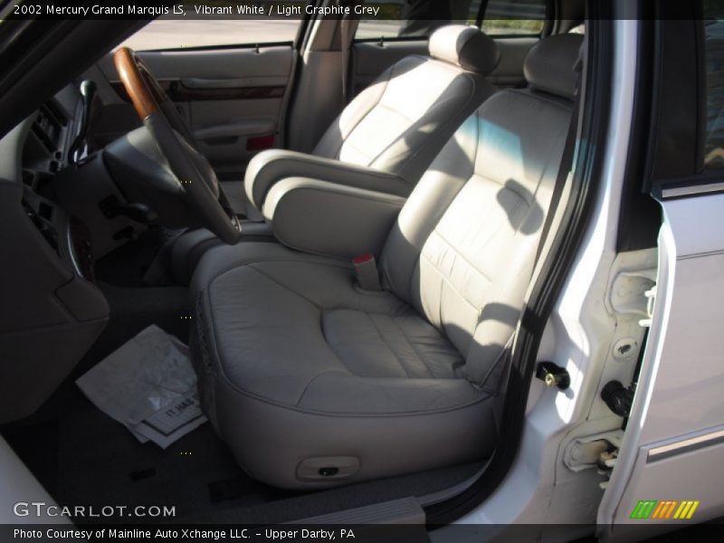 Vibrant White / Light Graphite Grey 2002 Mercury Grand Marquis LS
