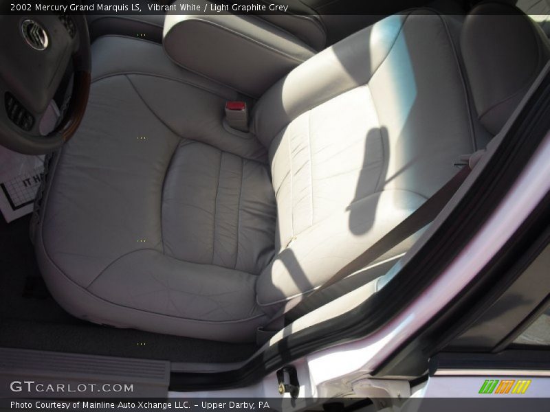 Vibrant White / Light Graphite Grey 2002 Mercury Grand Marquis LS