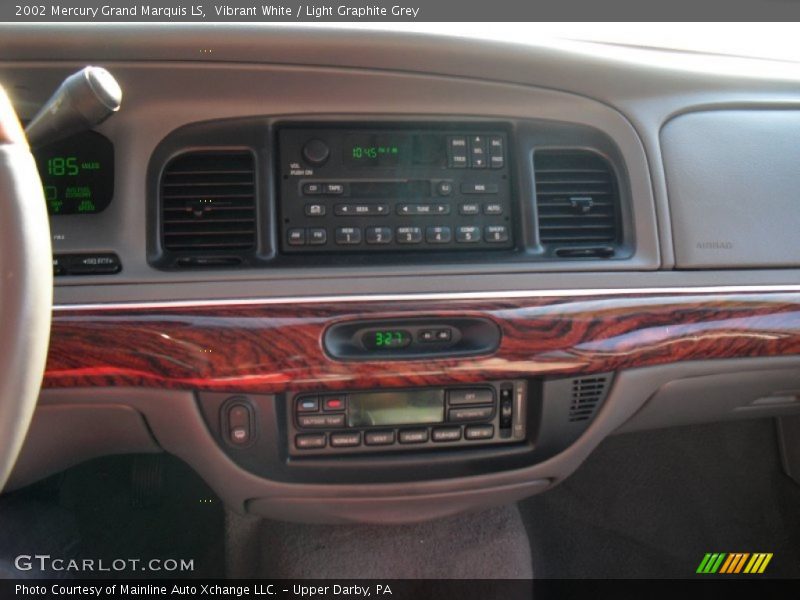 Vibrant White / Light Graphite Grey 2002 Mercury Grand Marquis LS