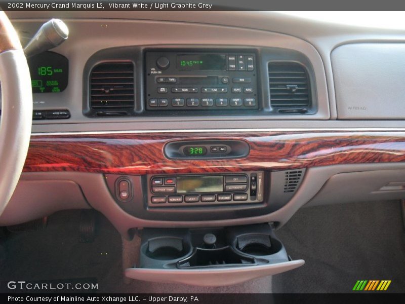 Vibrant White / Light Graphite Grey 2002 Mercury Grand Marquis LS