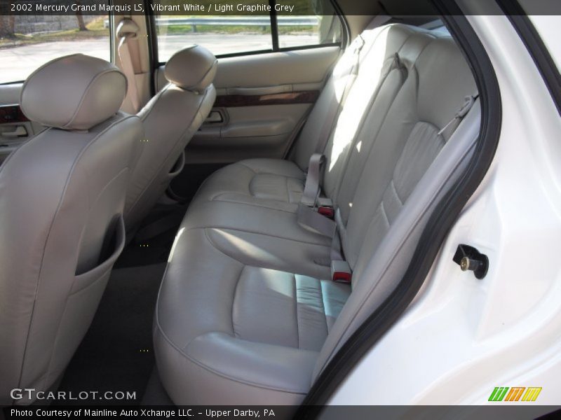 Vibrant White / Light Graphite Grey 2002 Mercury Grand Marquis LS