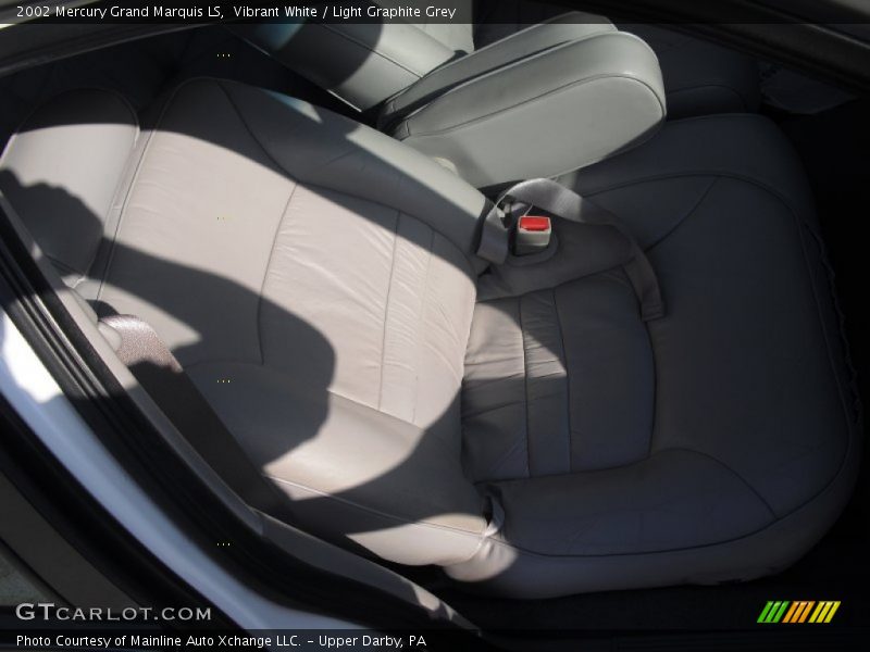 Vibrant White / Light Graphite Grey 2002 Mercury Grand Marquis LS