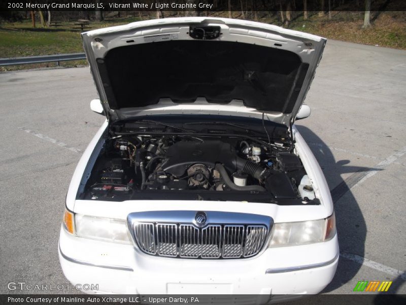 Vibrant White / Light Graphite Grey 2002 Mercury Grand Marquis LS