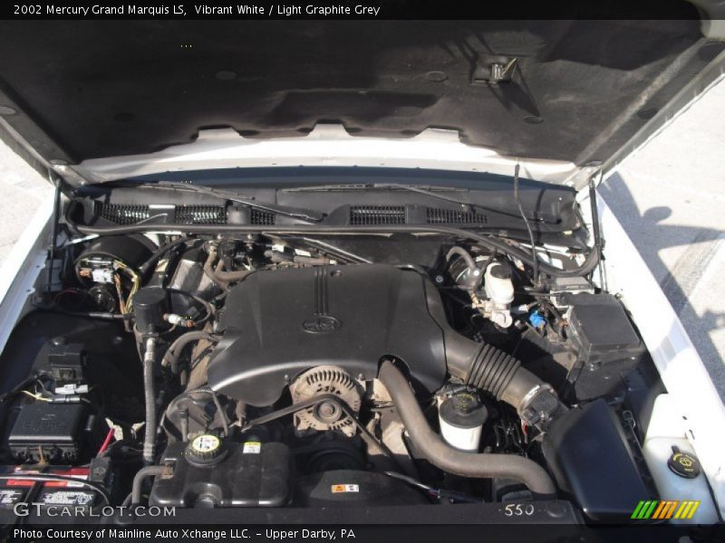 Vibrant White / Light Graphite Grey 2002 Mercury Grand Marquis LS