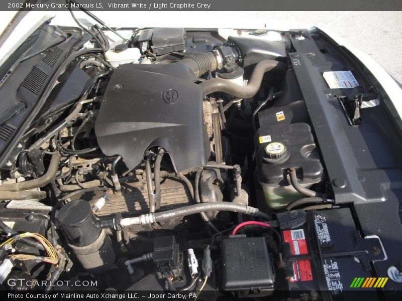 Vibrant White / Light Graphite Grey 2002 Mercury Grand Marquis LS