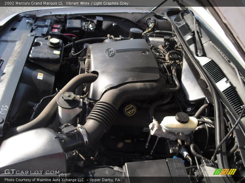 Vibrant White / Light Graphite Grey 2002 Mercury Grand Marquis LS