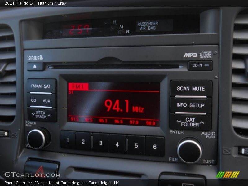 Titanium / Gray 2011 Kia Rio LX