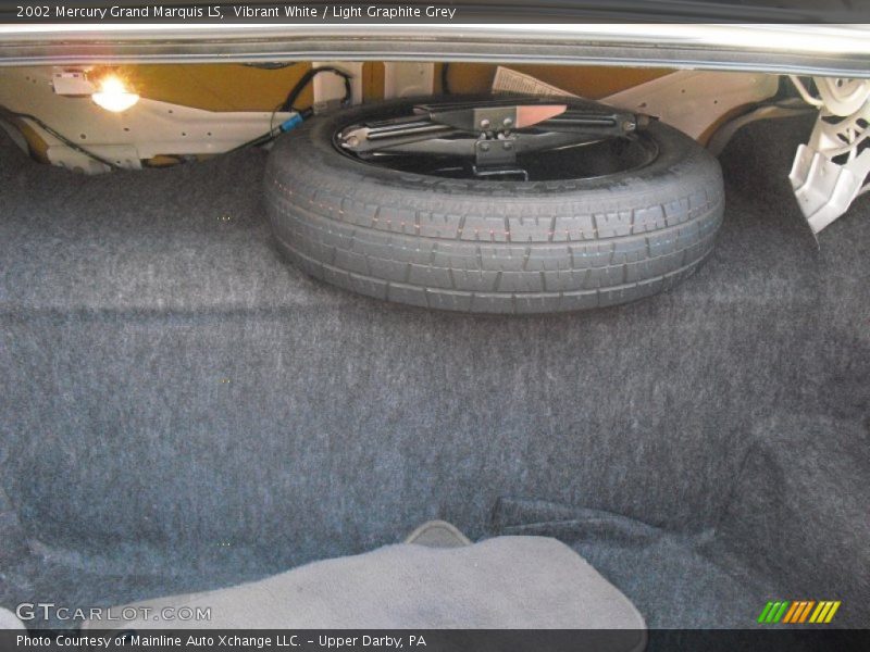 Vibrant White / Light Graphite Grey 2002 Mercury Grand Marquis LS