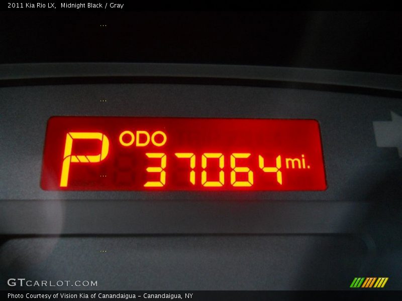 Midnight Black / Gray 2011 Kia Rio LX