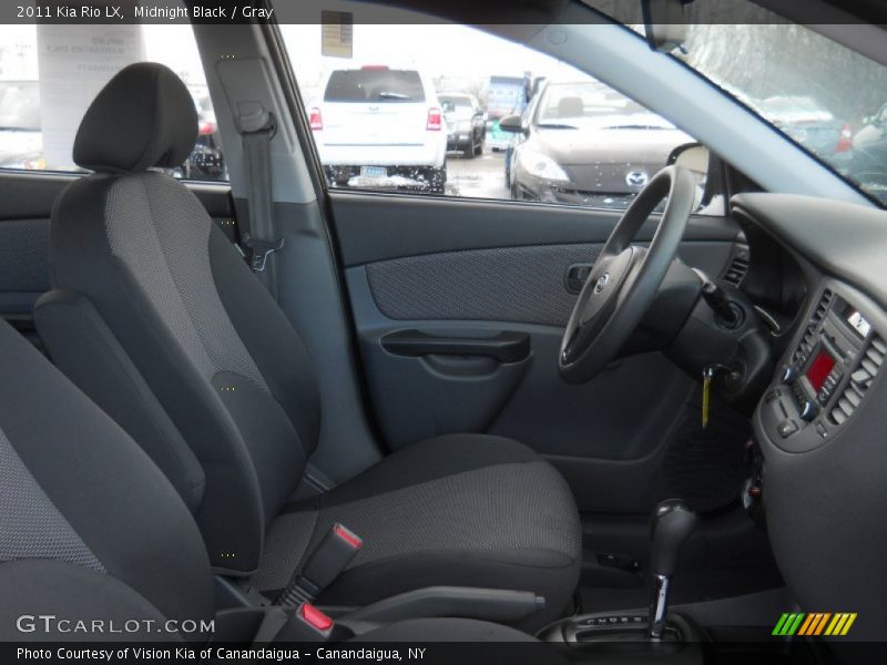 Midnight Black / Gray 2011 Kia Rio LX