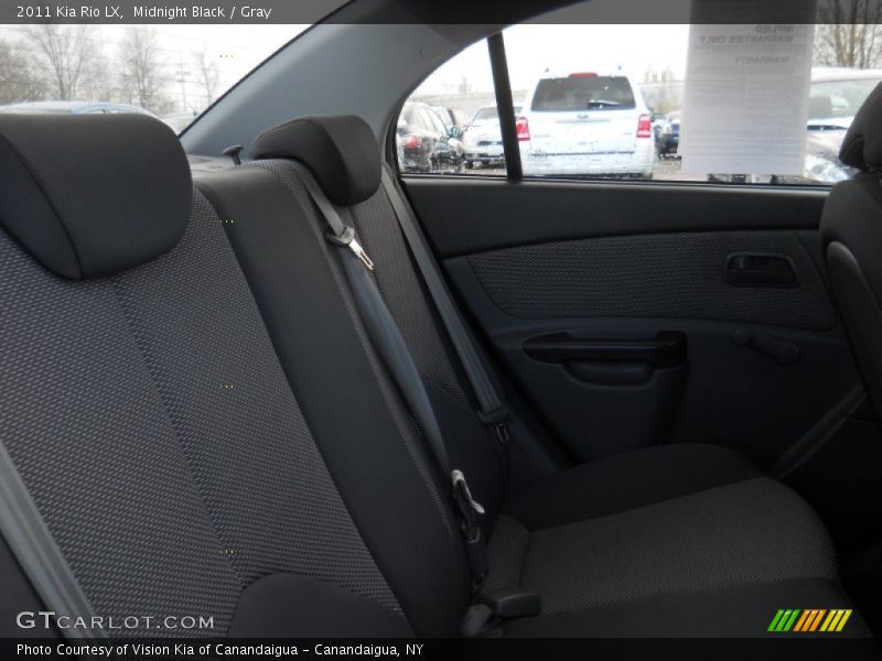 Midnight Black / Gray 2011 Kia Rio LX