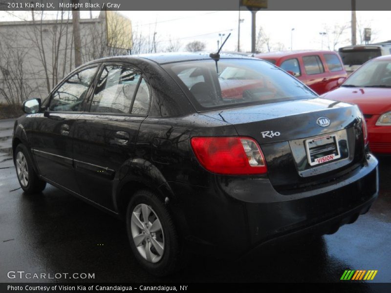 Midnight Black / Gray 2011 Kia Rio LX